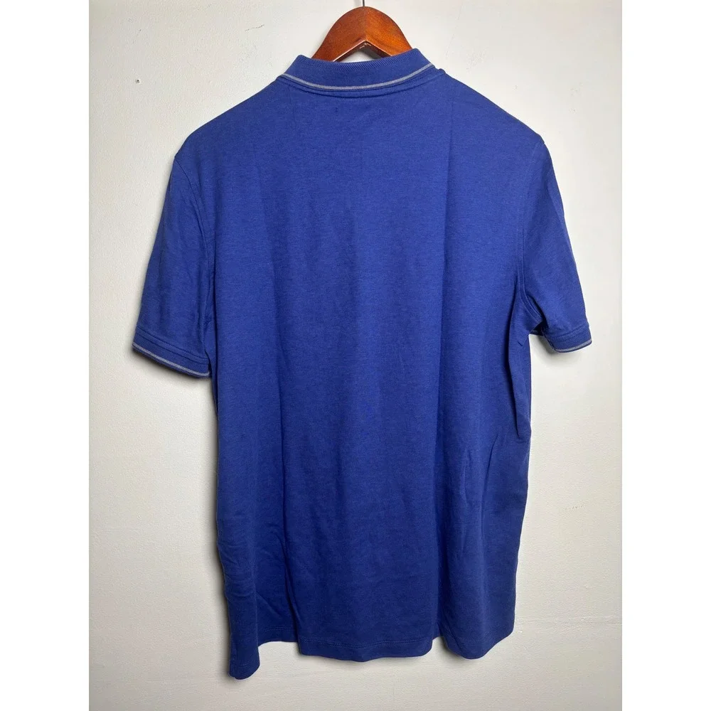 Banana Republic Luxury Touch Performance Polo Men's L Royal Blue Cotton